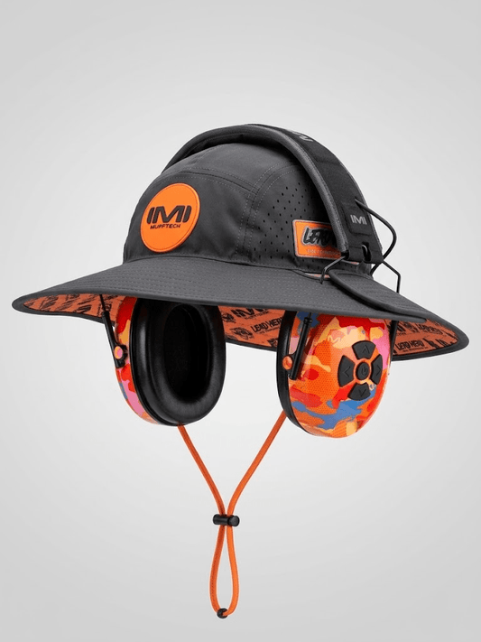 Muff Head Wide Brim Tradie Hat | Designed to be worn with Earmuffs - Mufftech